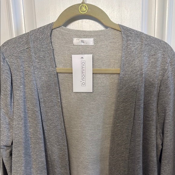 O’nommo Jackets & Blazers - Gray Cotton cardigan with Classic Tailoring and Structured Silhouette